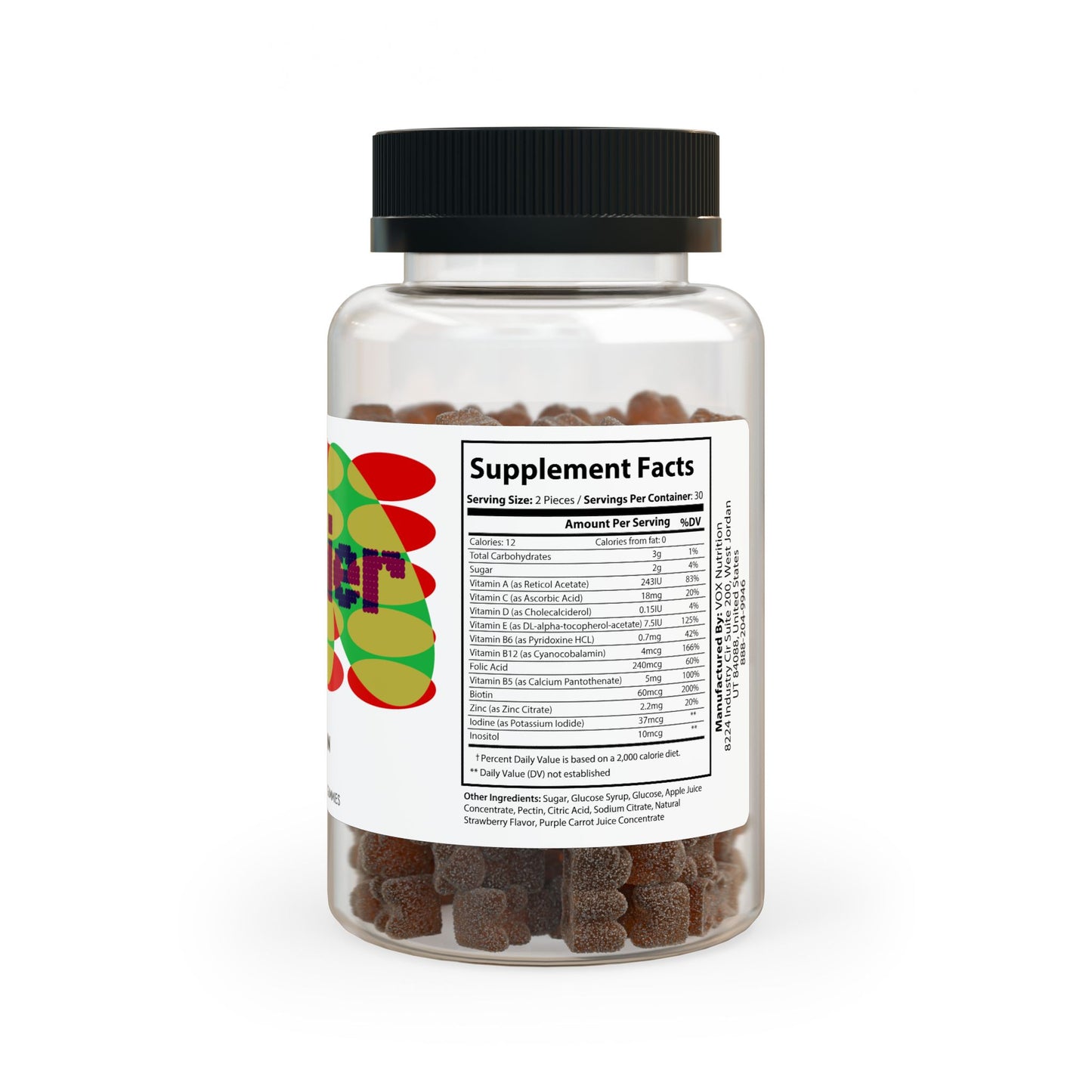 Traînier Multivitamin Gummies for Adults (60 Gummies)
